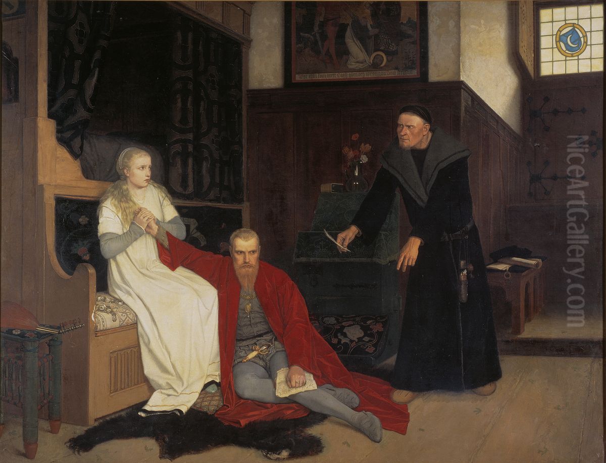 Erik XIV, King of Sweden Oil Painting by Georg Von Rosen