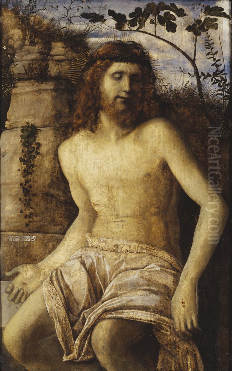 Den tornekronte Kristus Oil Painting by Giovanni Bellini