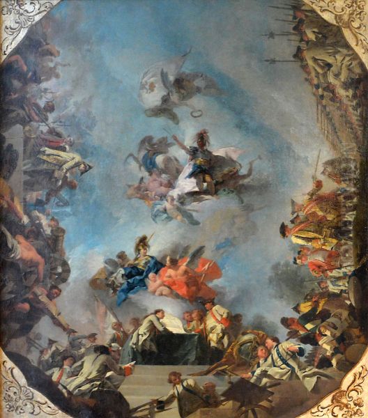 Allegorie de la vie militaire Oil Painting by Gregorio Guglielmi