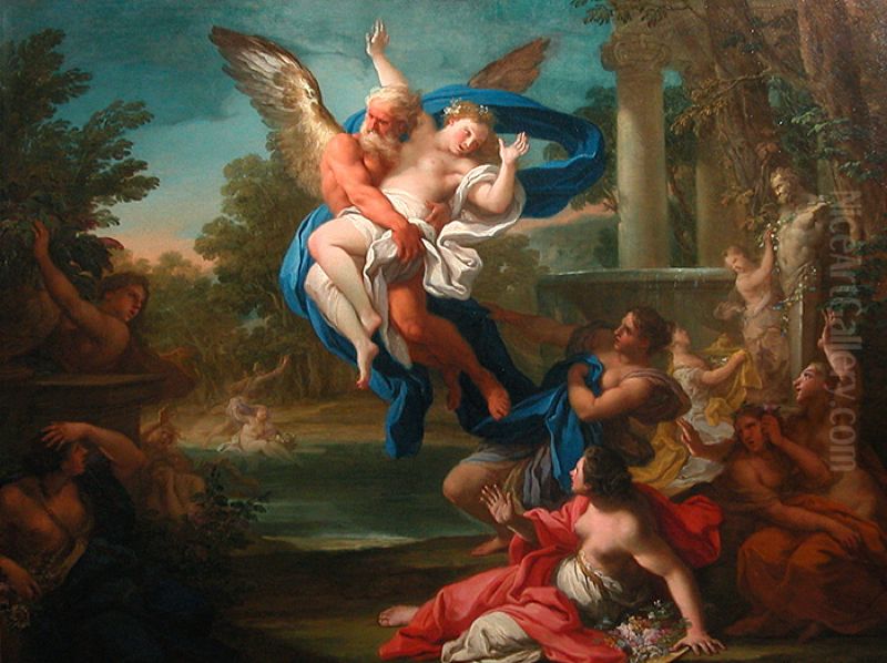 Boreas Abducting Oreithyia Oil Painting by Sebastiano Conca
