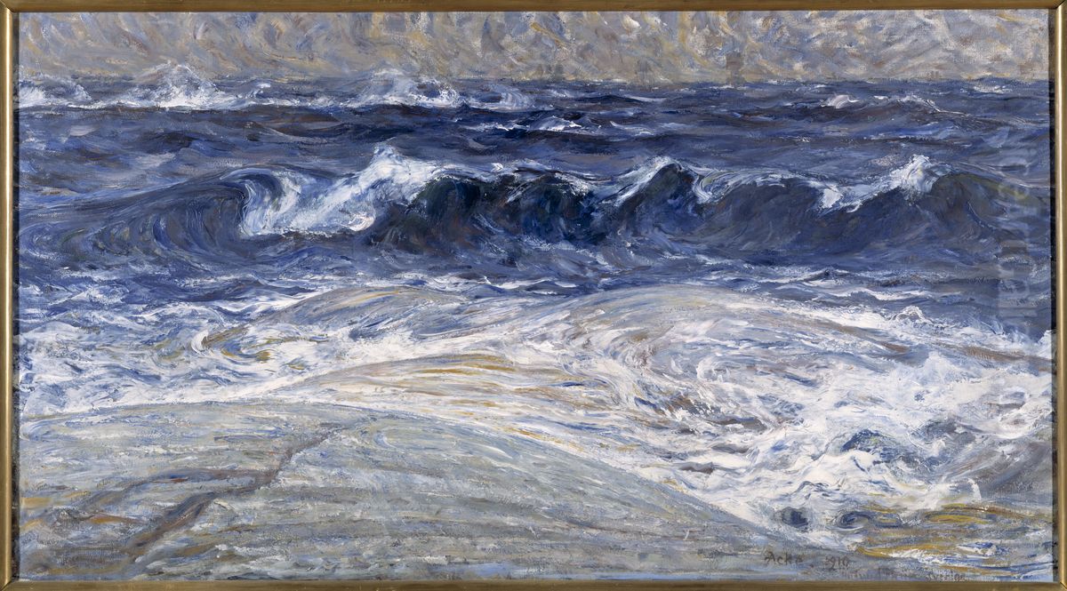 In the Stockholm Archipelago Oil Painting by J.A.G. Acke