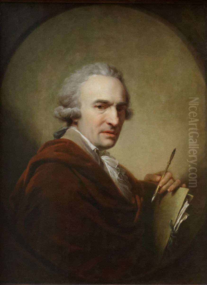 Portrait of the Architect La Tour Oil Painting by Johann Baptist von Lampi the Elder Portrait of the Architect La Tour Oil Painting by Johann Baptist von Lampi the Elder