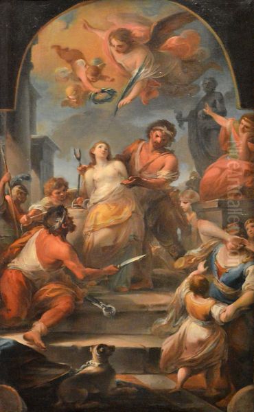 Le Martyre de sainte Agathe Oil Painting by unknown