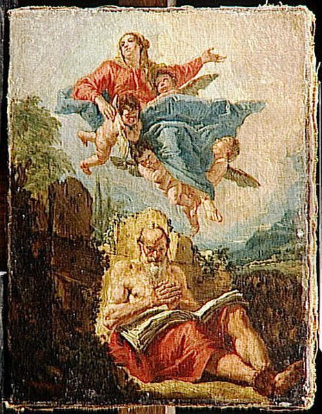 La Vierge apparaissant a saint Jerome Oil Painting by Francesco Fontebasso