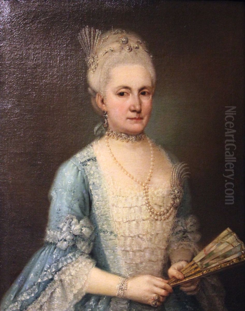 Portrait of Matilde Querini da Ponte Oil Painting by Pietro Longhi