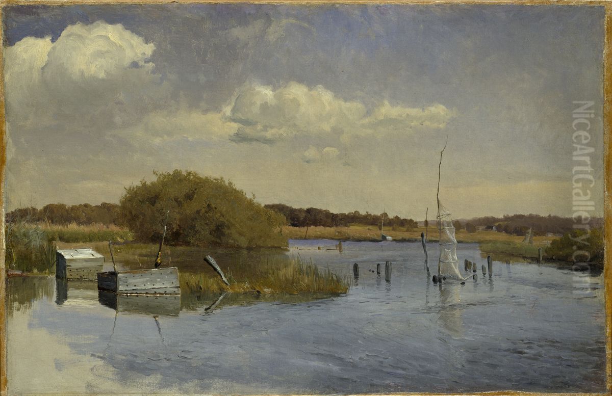 The Shore at Ringsjon II Oil Painting by Gustaf Rydberg