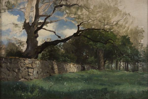 Landscape at Torsebro, near Kristianstad Oil Painting by Gustaf Rydberg