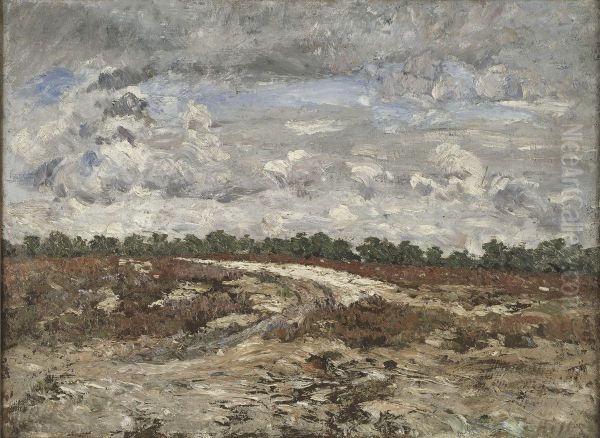 Wild Country in the Forest of Fontainebleau Oil Painting by Carl Fredrik Hill