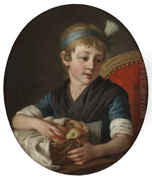 Konstnarens dotter Wilhelmina Oil Painting by Per Krafft the Elder