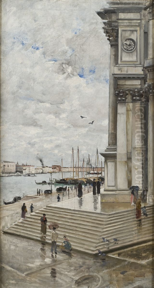 Canal Grande i Venedig Oil Painting by Carl Skanberg