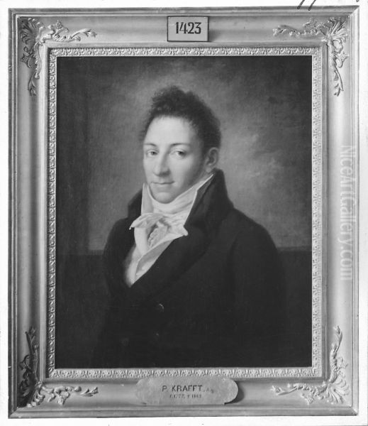 Kopmannen D.M. Lamm. Oil Painting by Per Krafft the Younger