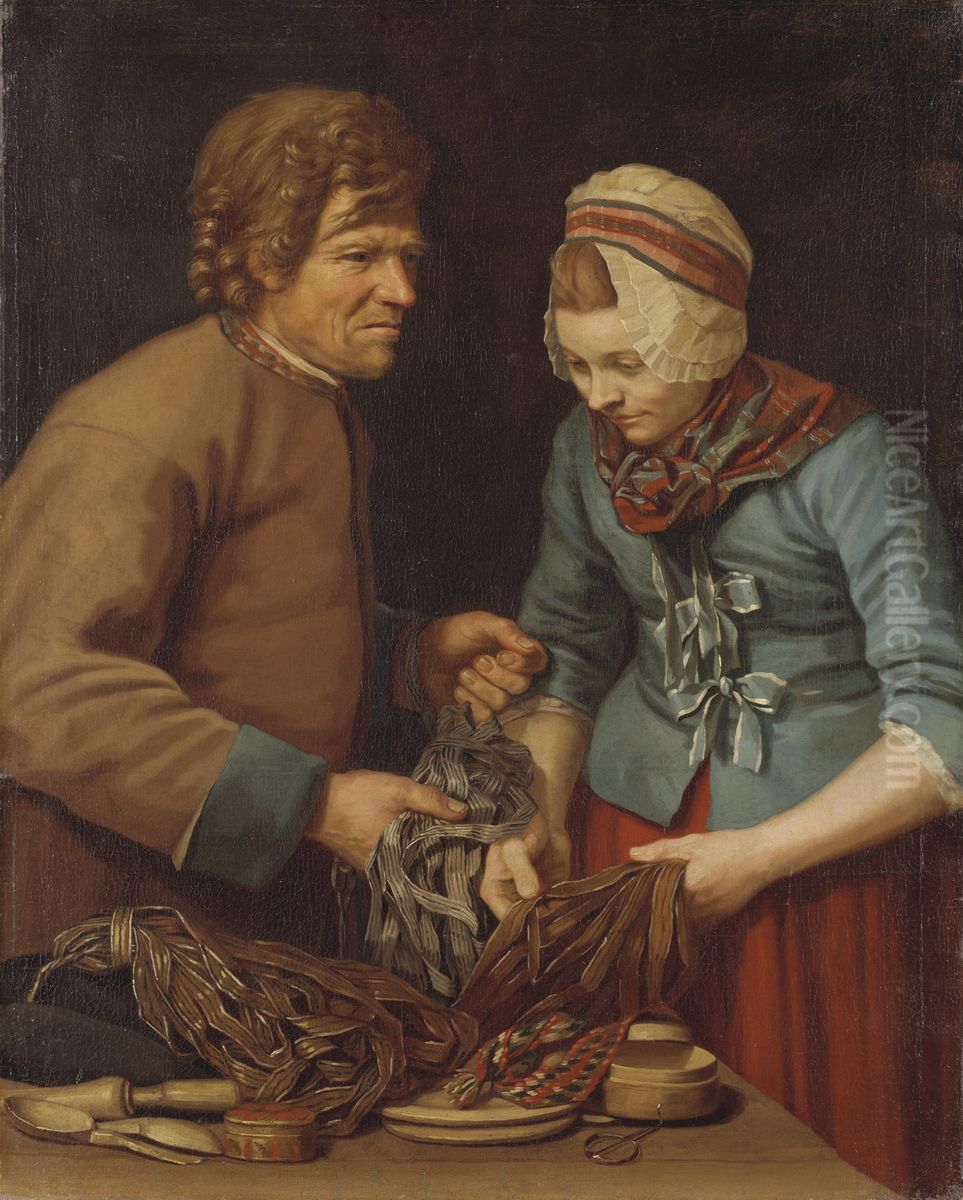 The Pedlar Oil Painting by Pehr Hillestrom