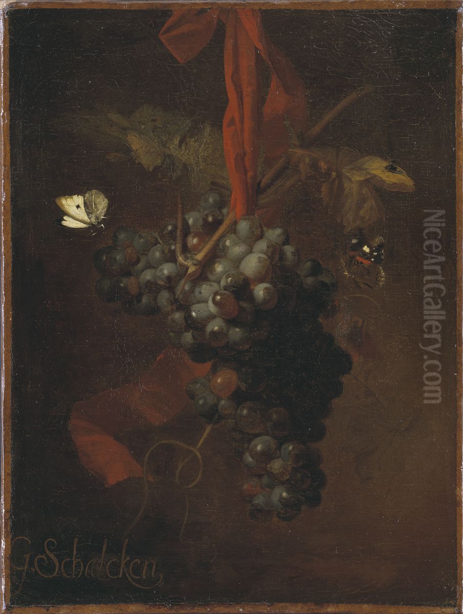 Druvklase Oil Painting by Godfried Schalcken