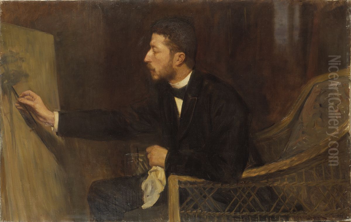 Prince Eugen Oil Painting by Oscar Bjorck