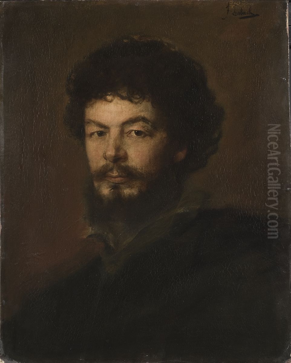 Arkitekten Lorenz Gedon (1843-1883) Oil Painting by Lenbach Franz Von