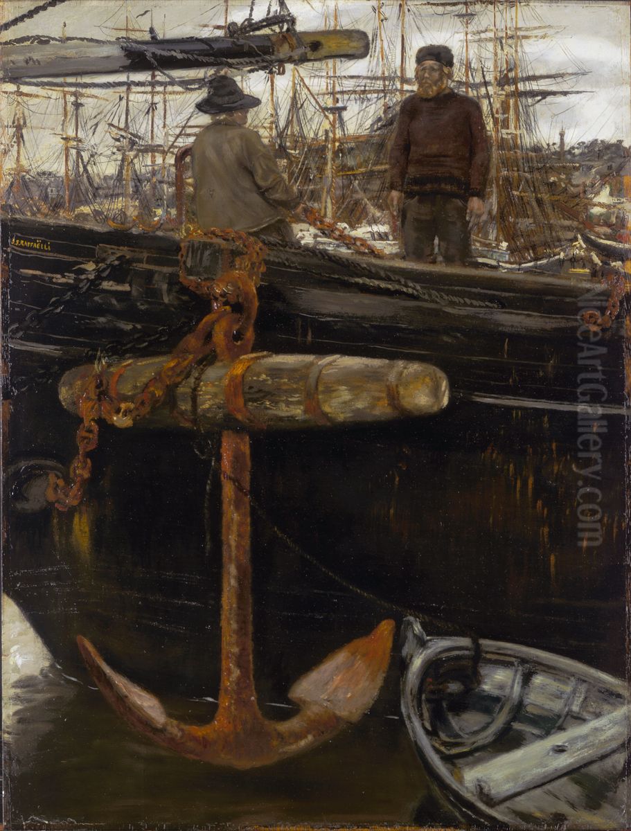 Sailors from the North Oil Painting by Jean-Francois Raffaelli