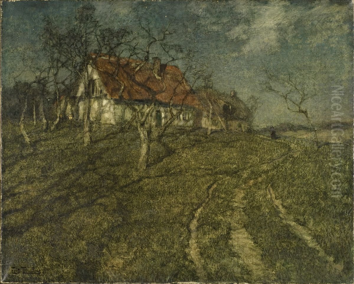 Slagskuggor Oil Painting by Frits Thaulow