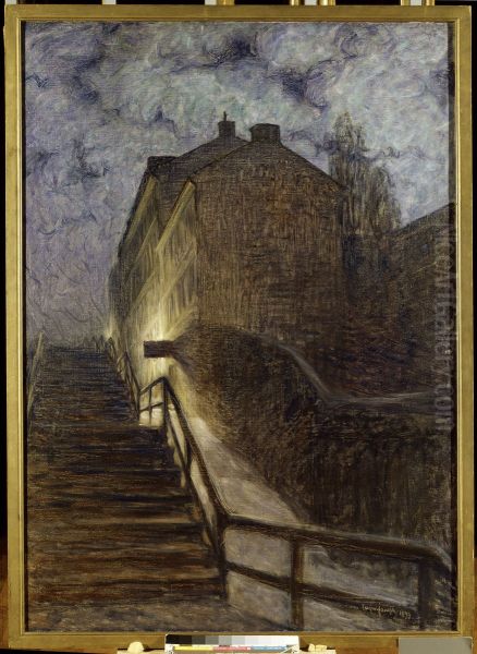 Motiv fran Timmermansgatan Oil Painting by Eugene Jansson