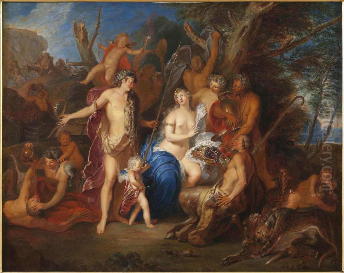Bacchus and Ariadne Oil Painting by Nicolas Bertin