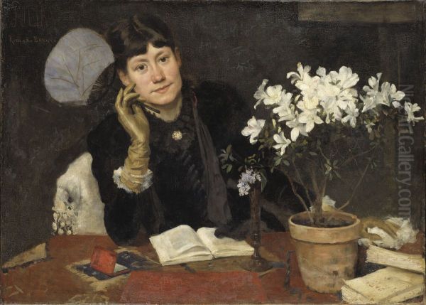 Konstnarinnan Julia Beck Oil Painting by Richard Bergh
