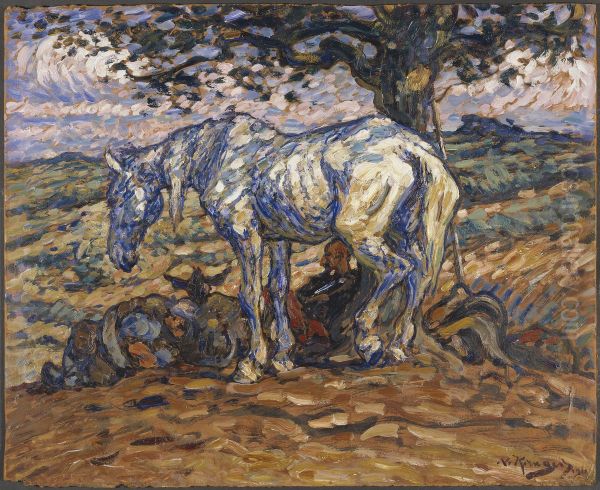 Rosinante, Don Quijote's hast Oil Painting by Nils Kreuger