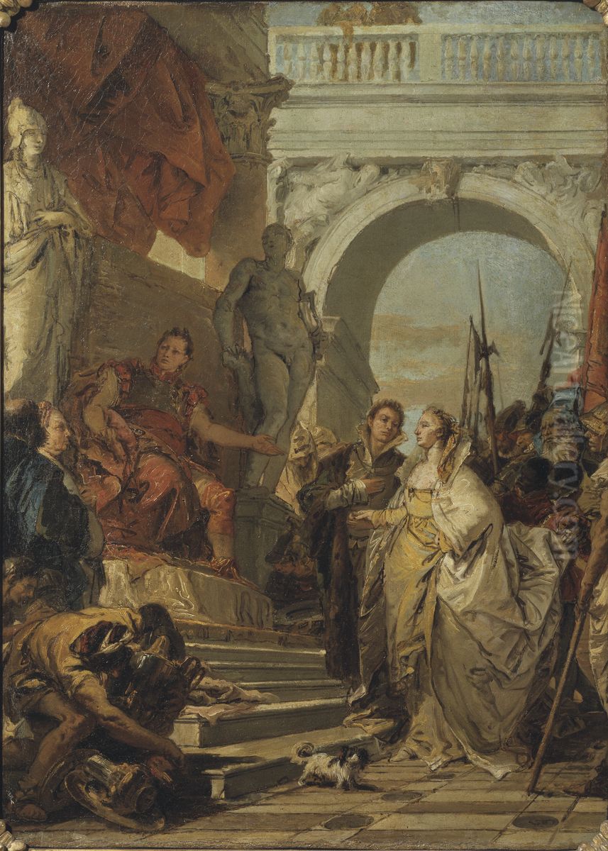 The Continence of Scipio Oil Painting by Giovanni Battista Tiepolo