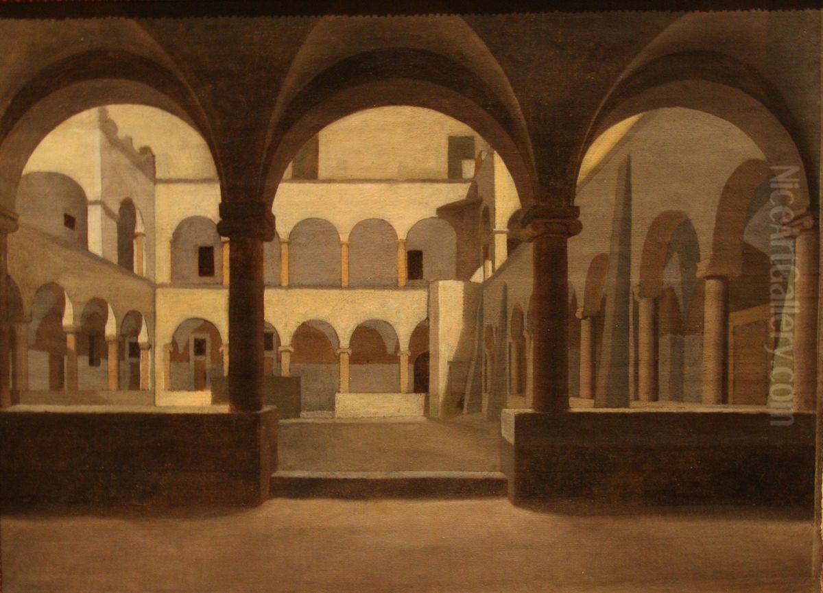 The Monastery of St. Maria in Aracoeli Oil Painting by Christoffer Wilhelm Eckersberg