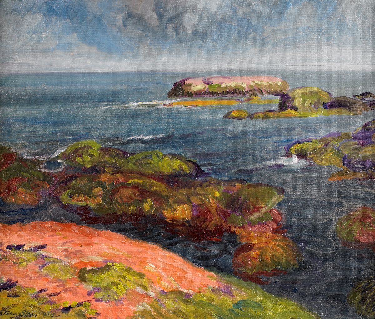 Seacoast, Gloucester Oil Painting by John Sloan