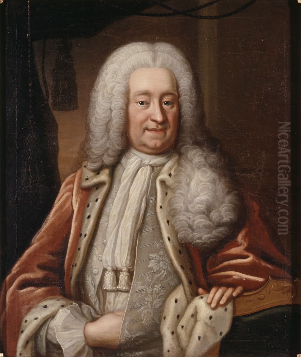 Gyllenborg Karl, 1679-1746 Oil Painting by Lorens Pasch the Elder