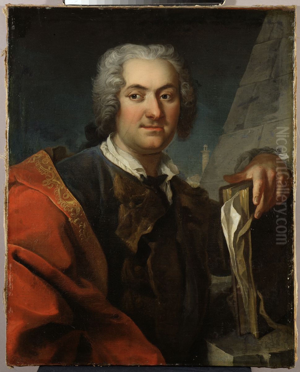 Portrait of Carl Harleman, 1700-1753 Oil Painting by Martin Van Meytens