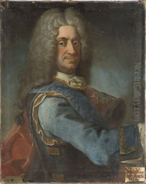 Ture Gabriel Bielke, 1684-1763, greve Oil Painting by Martin Van Meytens