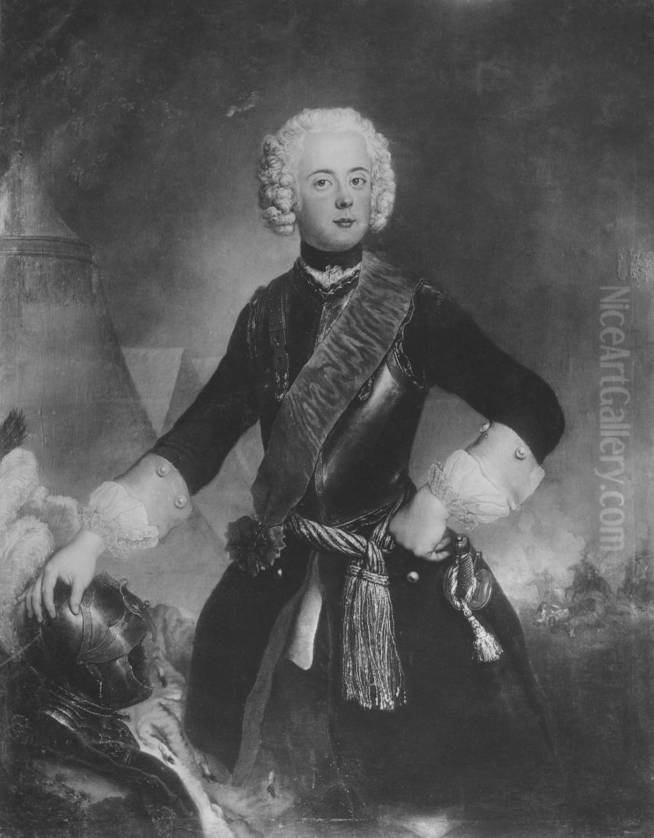 Henrik, 1726-1802, prins av Preussen Oil Painting by Antoine Pesne