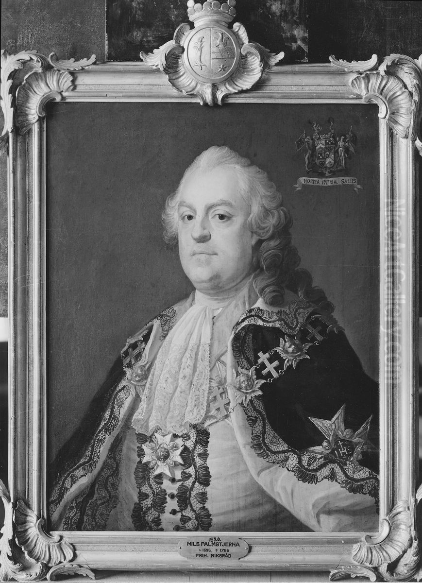 Nils Palmstierna, 1696-1766 Oil Painting by Olof Arenius