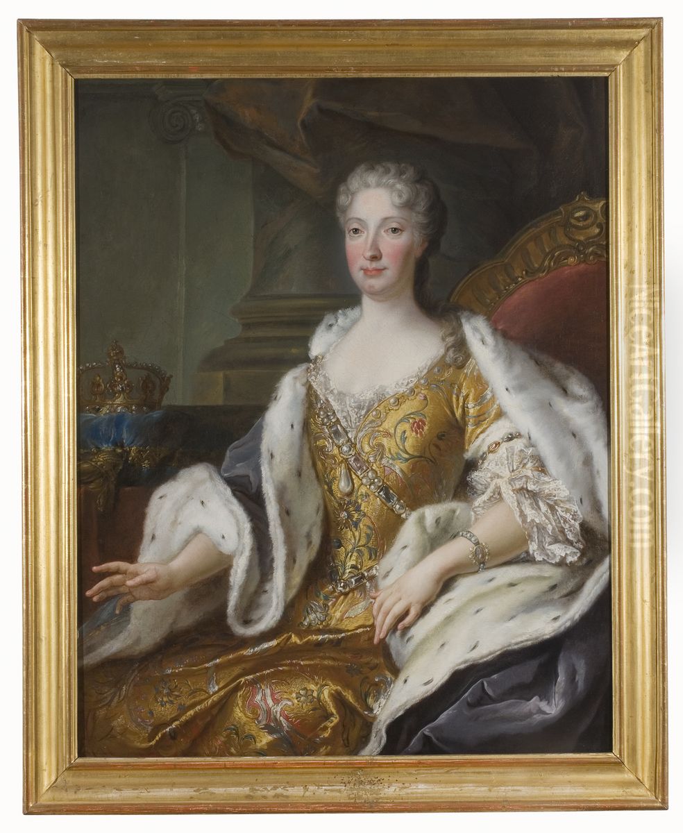 Okand furstinna Oil Painting by Louis-Michel Van Loo