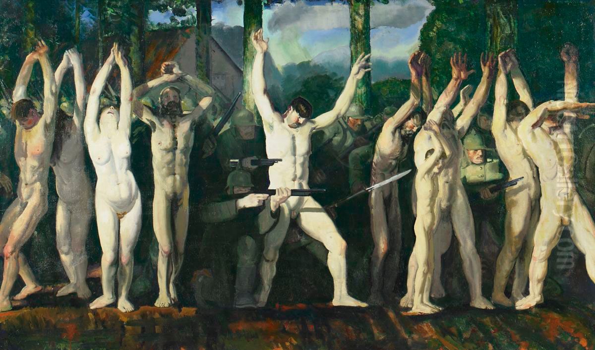 The Barricade Oil Painting by George Wesley Bellows