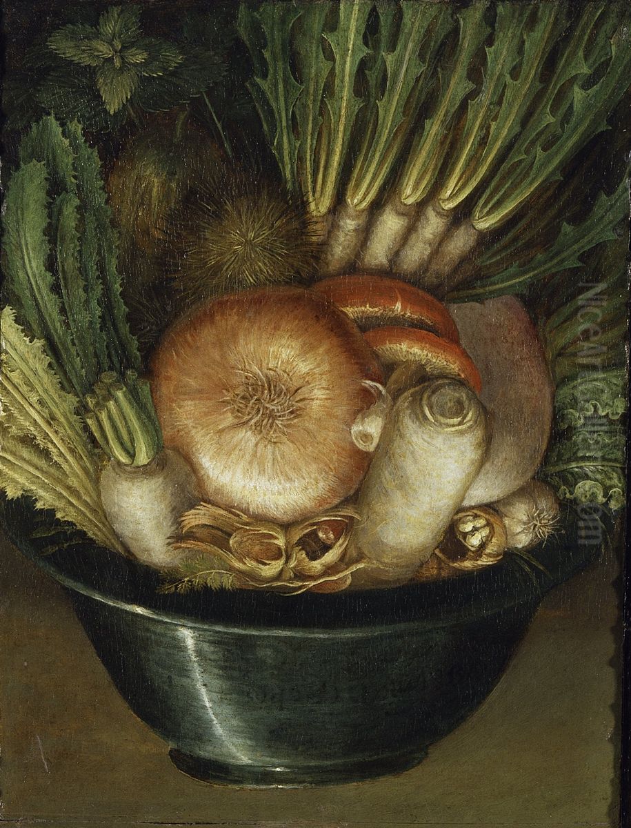 The Gardener Oil Painting by Giuseppe Arcimboldo