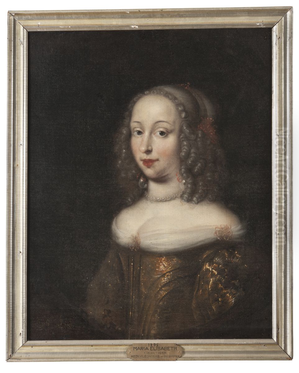 Maria Elisabet, 1634-1665, prinsessa av Holstein-Gottorp Oil Painting by Jurgen Ovens
