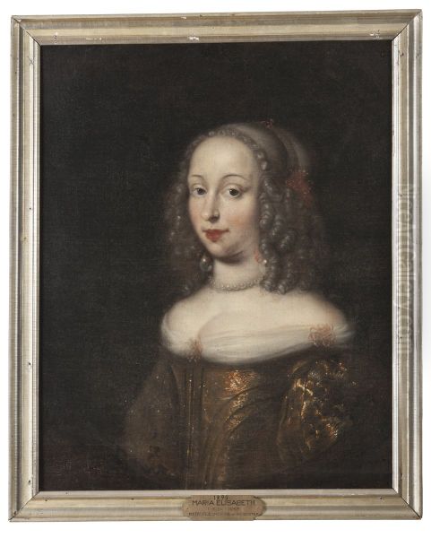 Maria Elisabet, 1634-1665, prinsessa av Holstein-Gottorp Oil Painting by Jurgen Ovens