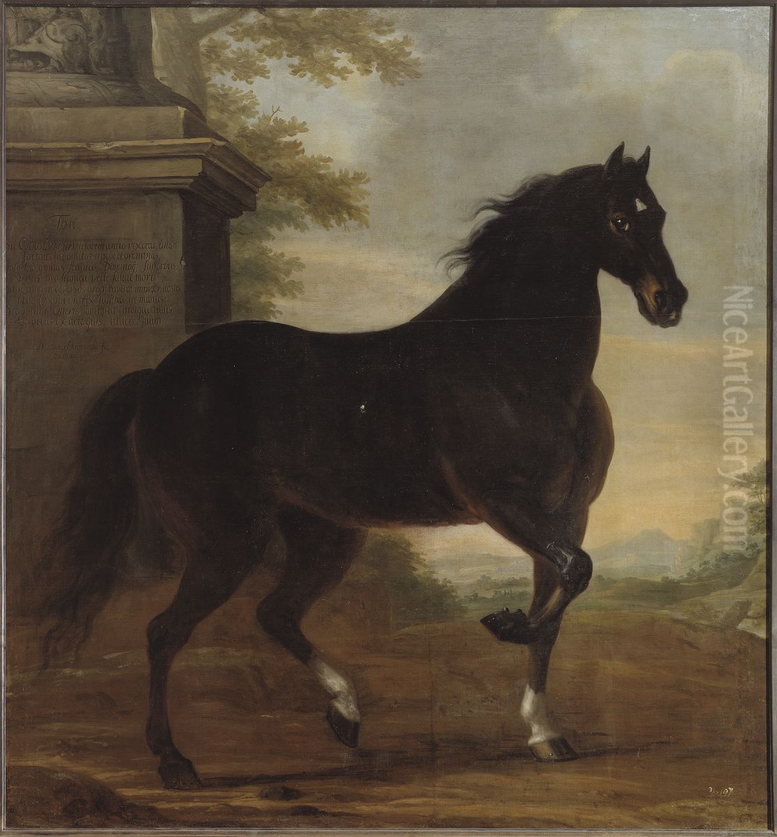 Karl XI:s livhast Tott Oil Painting by David Klocker Ehrenstrahl Karl XI:s livhast Tott Oil Painting by David Klocker Ehrenstrahl