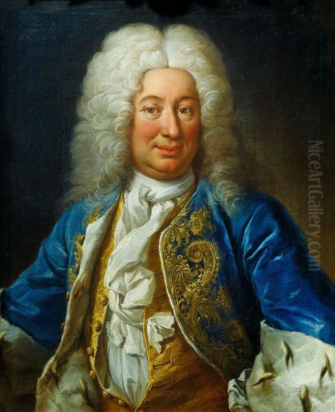 Fredrik I, 1676-1751, kung av Sverige, lantgreve av Hessen-Kassel Oil Painting by Martin Van Meytens