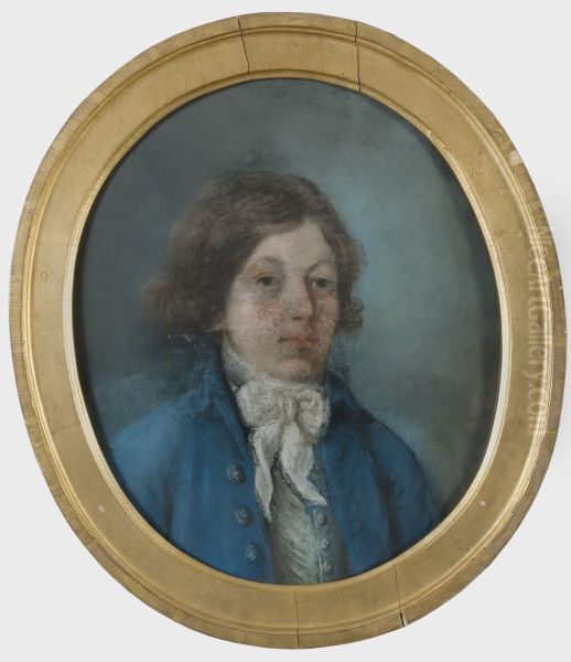 Portratt av stallmastaren Adam Ferdinand Drufva (1779-1838) Oil Painting by Jonas Forsslund