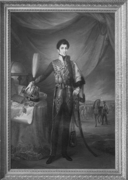 Oskar I, 1799-1859, kung av Sverige och Norge Oil Painting by Fredric Westin