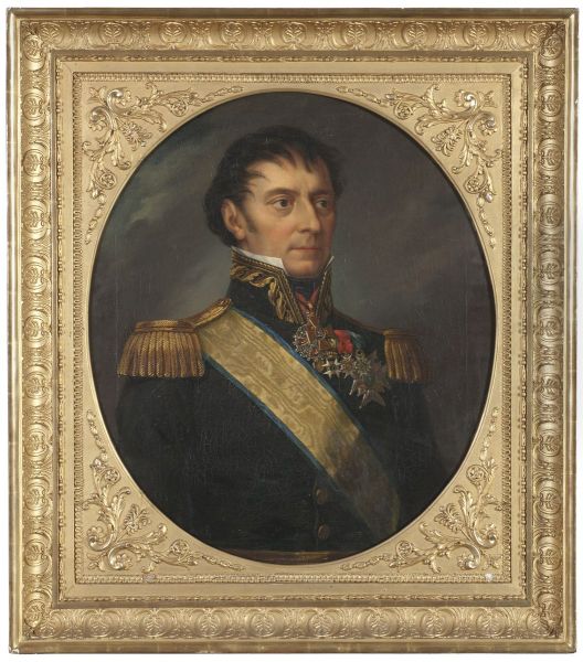 Louis Marie de Camps, 1765-1844 Oil Painting by Fredric Westin