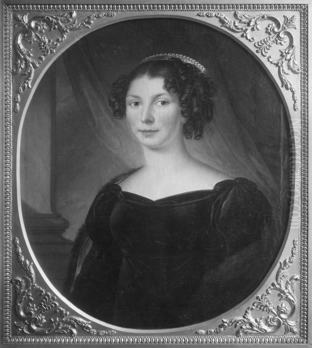 Virginie Angeline Pauline Lombard, 1793-1841 Oil Painting by Fredric Westin Virginie Angeline Pauline Lombard, 1793-1841 Oil Painting by Fredric Westin