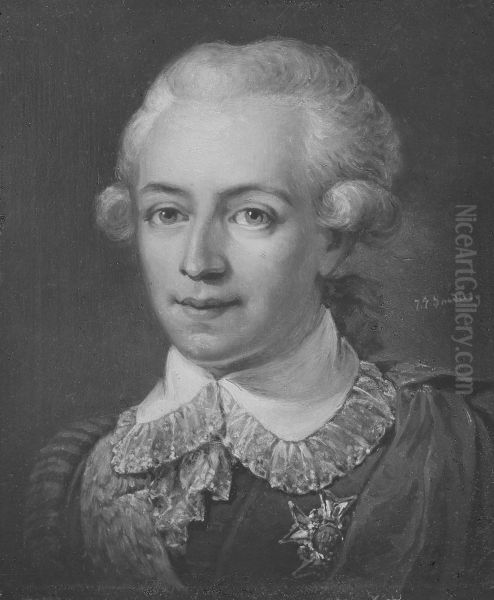 Johan Gabriel Oxenstierna af Korsholm och Wasa, 1750-1818 Oil Painting by Johan Gustaf Sandberg