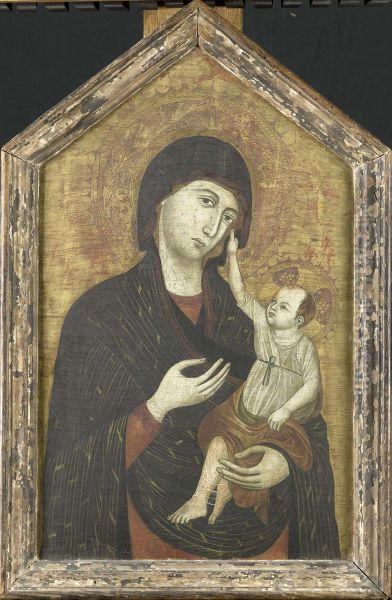 Maria met kind Oil Painting by Duccio Di Buoninsegna
