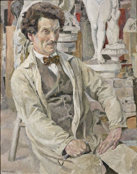 Carl Eldh, 1873-1954, artist Oil Painting by Carl Wilhelmson