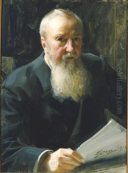 Carl Fredrik Liljevalch d.y. Oil Painting by Anders Zorn