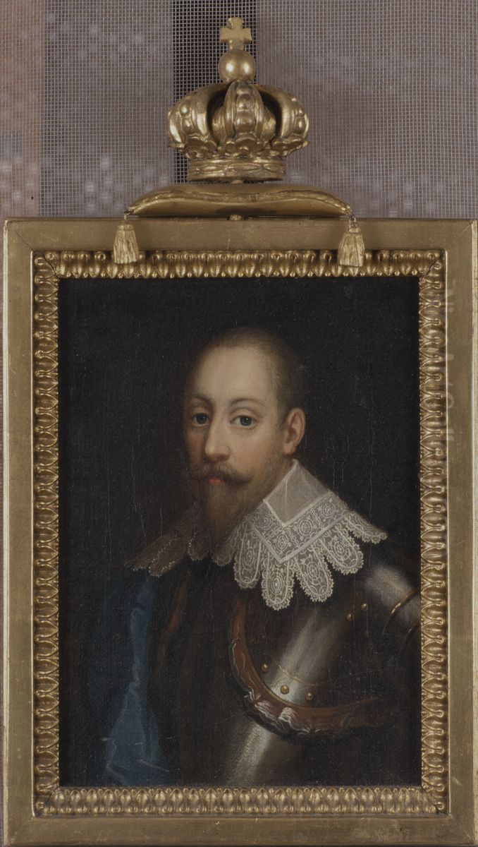 Gustav II Adolf, 1594-1632, kung av Sverige Oil Painting by Ulrika Pasch