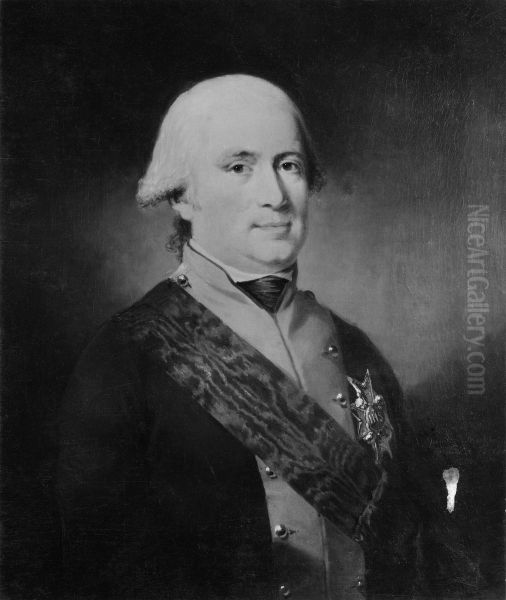 Karl Ludvig, 1755-1801, arvprins av Baden Oil Painting by Carl Frederik von Breda